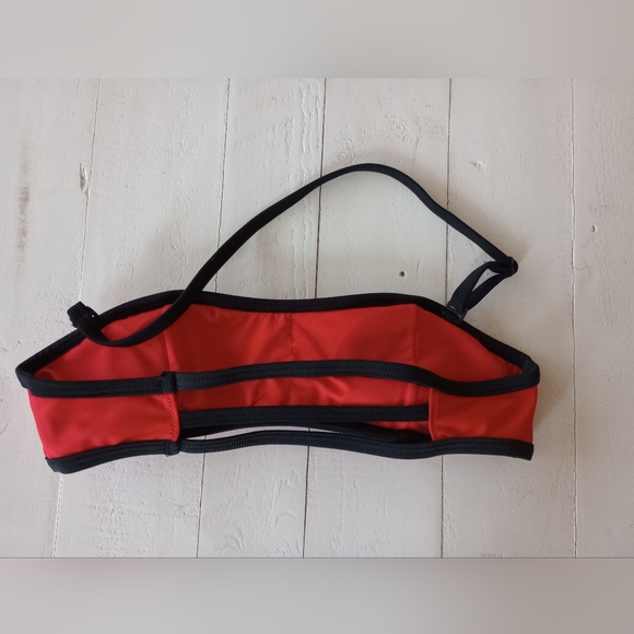 Kendall and Kylie Red and Black Strappy Bikini - Picture 4 of 5